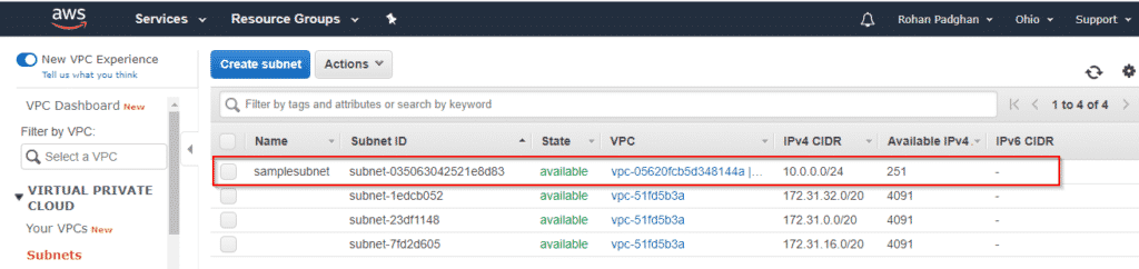 Step 4 - AWS VPC - Great Learning