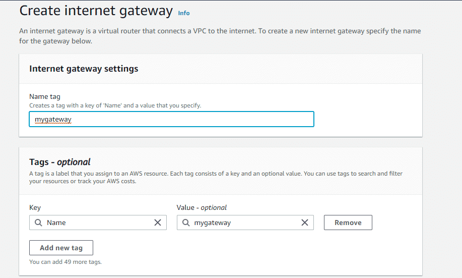 Step 4 - AWS VPC - Great Learning