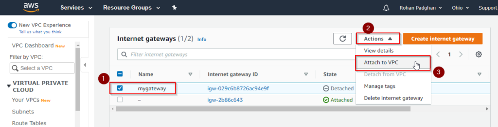 Step 5 - AWS VPC - Great Learning