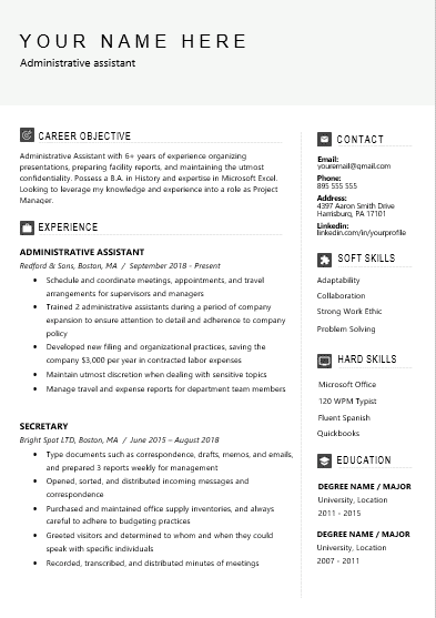 Free Resume Template