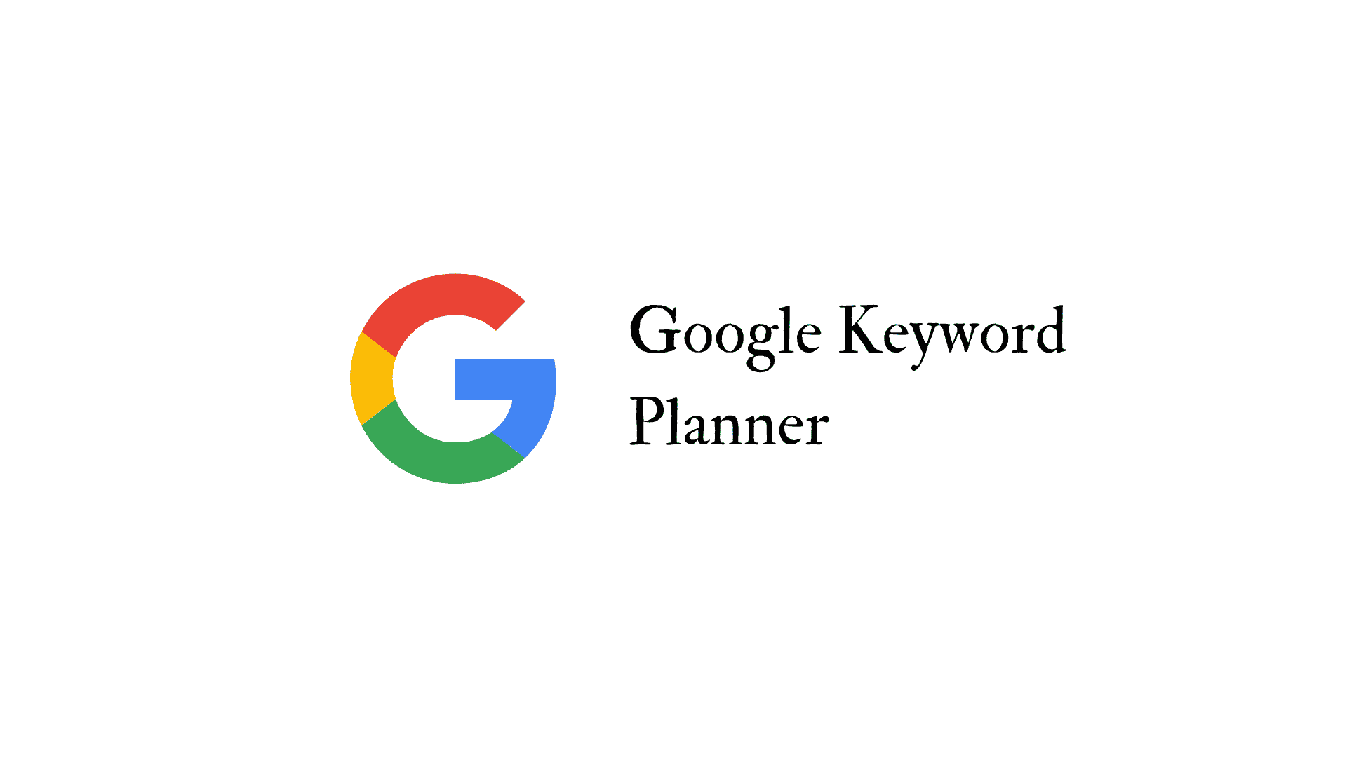 Google keyword planner