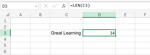 Example of LEN Function