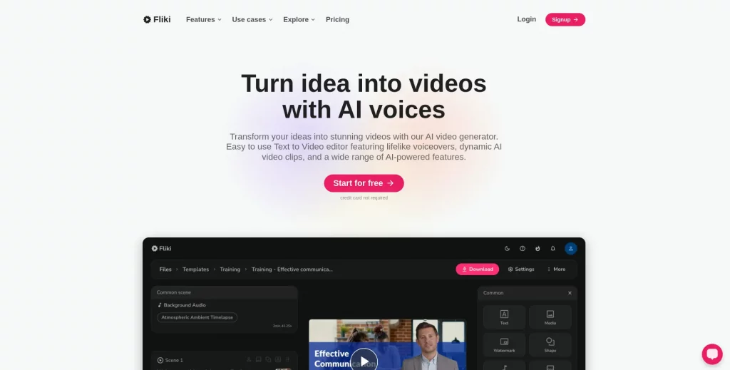 Fliki AI Video Generator