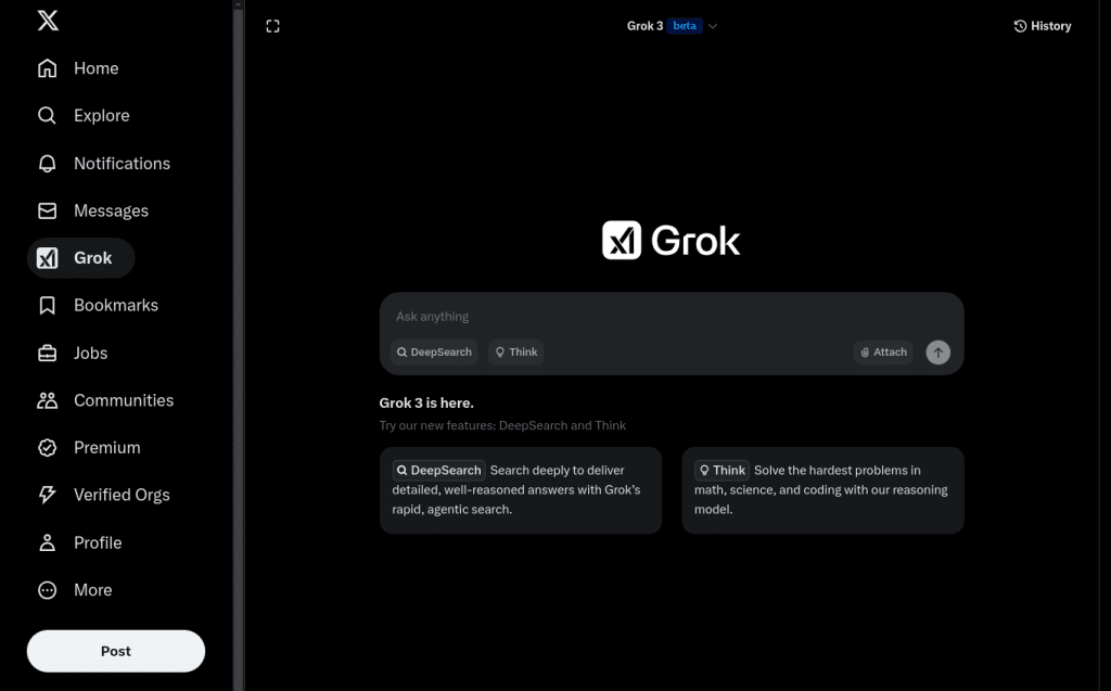 Grok 3 Dashboard