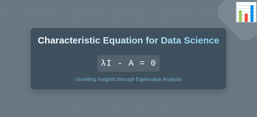 Characteristic Equation for Data Science Banner